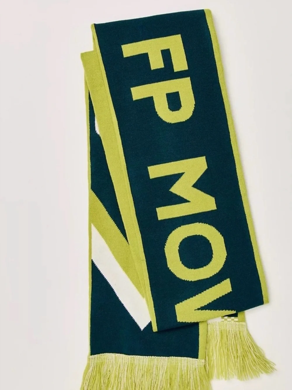 Free People Big League Reversible Scarf. NWT. Honeydew